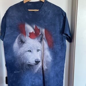 The Mountain "Canadian White Wolf" Adult Unisex T-Shirt